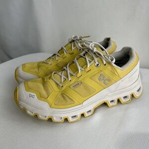 ON CLOUD SHOES WOMENS Sz 7.5 YELLOW RUNNING WALKING ACTIVEWEAR See Pictures **